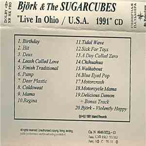 Björk & The Sugarcubes - Live In Ohio / U.S.A. 1991 album