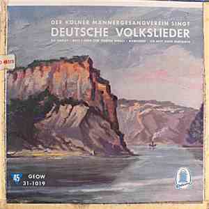 Der Kölner Männergesangverein - Deutsche Volkslieder album