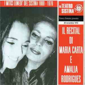 Franco Fontana  Presenta Maria Carta E Amalia Rodrigues - Il Recital Di Maria Carta E Amalia Rodrigues album