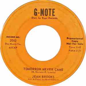 Jean Brooks  - Tomorrow Never Came album
