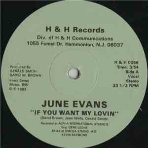June Evans - If You Want My Lovin album