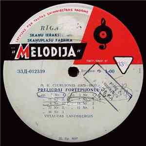 M. K. Čiurlionis - Vytautas Landsbergis - Preliudai Fortepijonui album