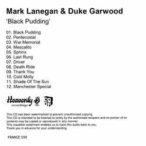 Mark Lanegan & Duke Garwood - Black Pudding album