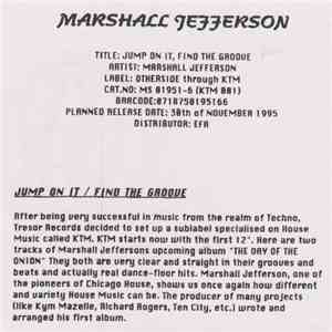 Marshall Jefferson - Jump On It / Find The Groove album