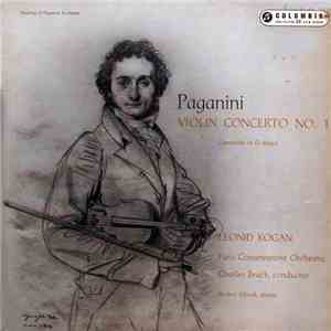 Paganini - Leonid Kogan, Paris Conservatoire Orchestra, Charles Bruck - Violin Concerto No. 1, Cantabile In D Major album