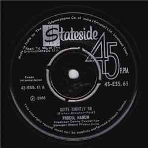 Procol Harum - Quite Rightly So / In The Wee Small Hours Of Sixpence album