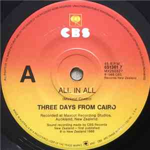 Three Days From Cairo - All In All album