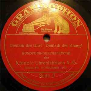 Unknown Artist - Deutsch Die Uhr ! Deutsch Der Klang ! album