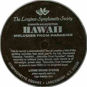 Unknown Artist - Excerpts From Hawaii: Melodies From Paradise album