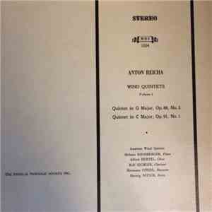 Anton Reicha - Wind Quintets, Volume 1 album