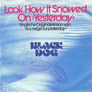 Black Dog - Look How It Snowed On "Yesterday" album