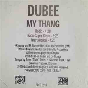 Dubee - My Thang album