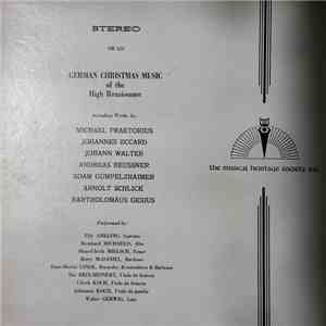 Elly Ameling, Bernhard Michaelis, Hans-Ulrich Mielsch, Barry McDaniel, Hans-Martin Linde, Ilse Brix-Meinert, Ulrich Koch, Johannes Koch, Walter Gerwig - German Christmas Music Of The High Renaissance album