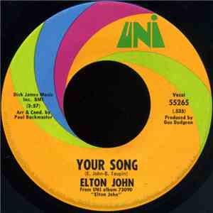 Elton John - Your Song album