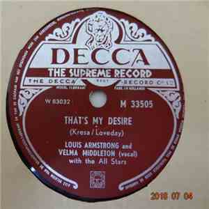 Louis Armstrong - That's My Desire album