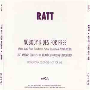Ratt - Nobody Rides For Free album