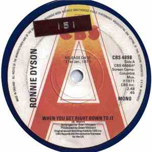 Ronnie Dyson - When You Get Right Down To It / The More You Do It (The More I Like It Done To Me) album
