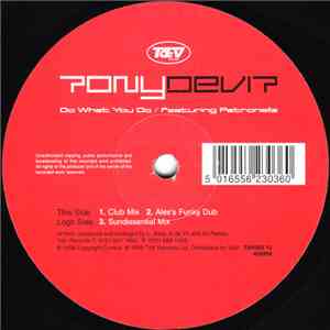 Tony De Vit Featuring Petronella - Do What You Do album