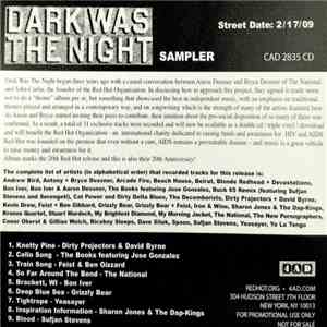 Various - Dark Was The Night (Sampler) album