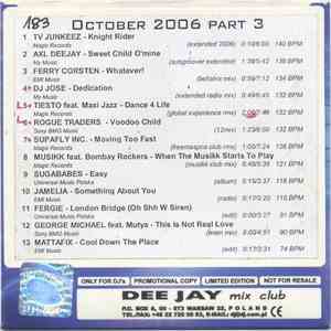 Various - October 2006 Part 3 album