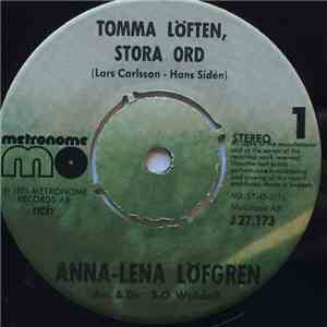 Anna-Lena Löfgren - Tomma Löften, Stora Ord / Medan Regnet Öser Ner På Min Balkong album