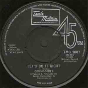 Commodores - Let's Do It Right album