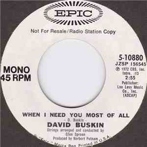 David Buskin - When I Need You Most Of All album