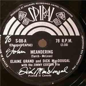 Elaine Grand And Dick MacDougal With The Jimmy Coxson Trio / Elaine Grand With The Jimmy Coxson Trio - Meandering / My Funny Valentine album