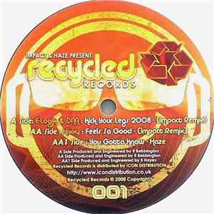 E-Logik & DNA  / Hixxy / Haze  - Kick Your Legs 2008 (Impact Remix) / Feels So Good (Impact Remix) / You Gotta Know album