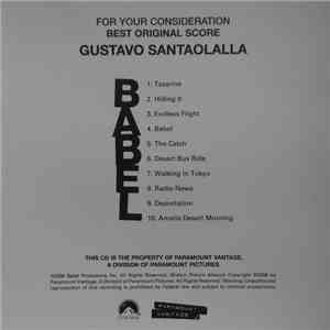 Gustavo Santaolalla - Babel (For Your Consideration: Best Original Score) album