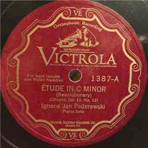 Ignace Jan Paderewski - Étude In C Minor (Revolutionary) (Chopin, Op. 10, No. 12) / Étude In G Flat Major (Black Keys) (Chopin, Op. 10, No. 5) album