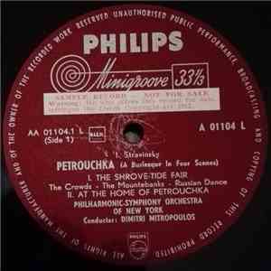 Igor Stravinsky, The New York Philharmonic Orchestra, Dimitri Mitropoulos - Petrouchka (A Burlesque In Four Scenes) - Sample Record album