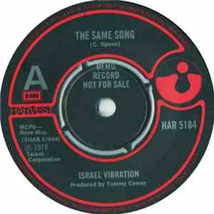 Israel Vibration - The Same Song album