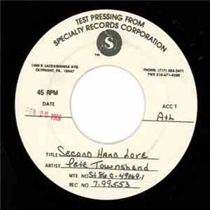 Pete Townshend - Second Hand Love album