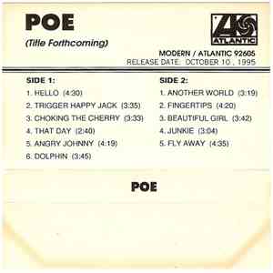 Poe - (Title Forthcoming) album