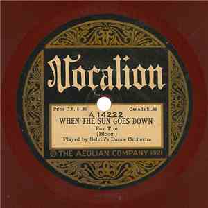 Selvin's Dance Orchestra - When The Sun Goes Down / Why, Dear? album