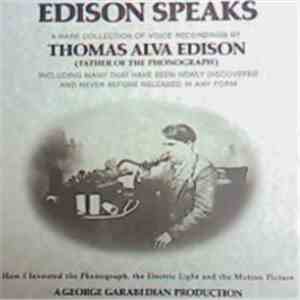 Thomas Alva Edison - Edison Speaks album