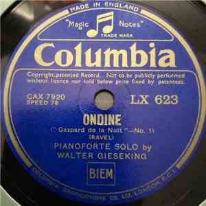 Walter Gieseking - Ondine / Poissons D'Or album