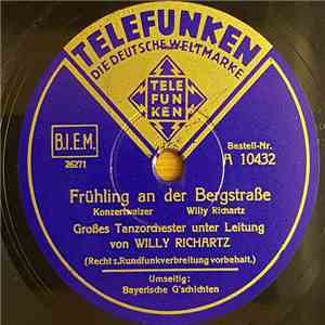 Willy Richartz Und Sein Großes Tanzorchester - Frühling An Der Bergstraße / Bayerische G'schichten album