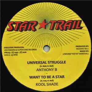 Anthony B / Kool Shade - Universal Struggle / Want To Be A Star album