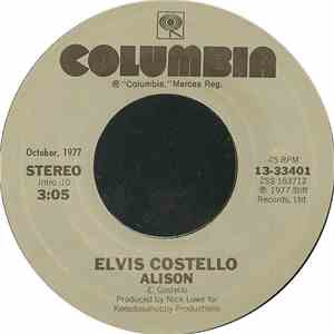 Elvis Costello - Alison / Accidents Will Happen album