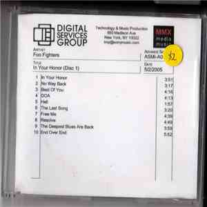 Foo Fighters - In Your Honor album
