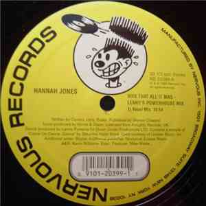 Hannah Jones - Was That All It Was (Lenny Fontana Powerhouse Mixes) album