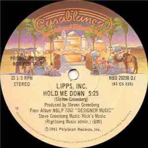 Lipps, Inc. - Hold Me Down album
