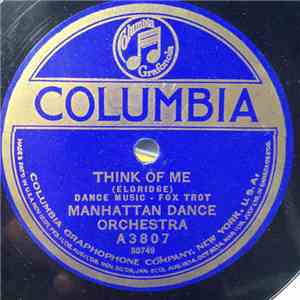 Manhattan Dance Orchestra  - Think Of Me / Down In Maryland album