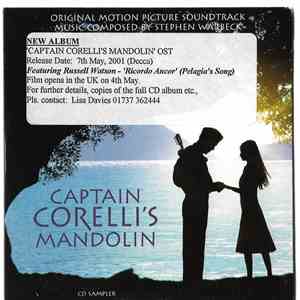 Stephen Warbeck - Captain Corelli's Mandolin - CD Sampler (Original Motion Picture Soundtrack) album