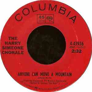 The Harry Simeone Chorale - Anyone Can Move A Mountain album