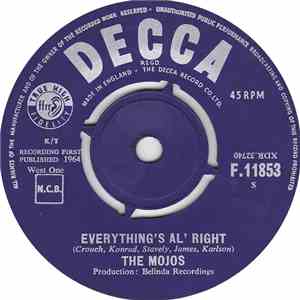 The Mojos - Everything's Al' Right / Give Your Lovin' To Me album