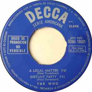 The Who - A Legal Matter album