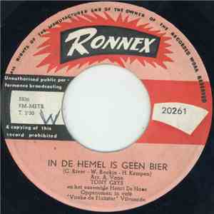 Tony Geys - In De Hemel Is Geen Bier / Wij Drinken album
